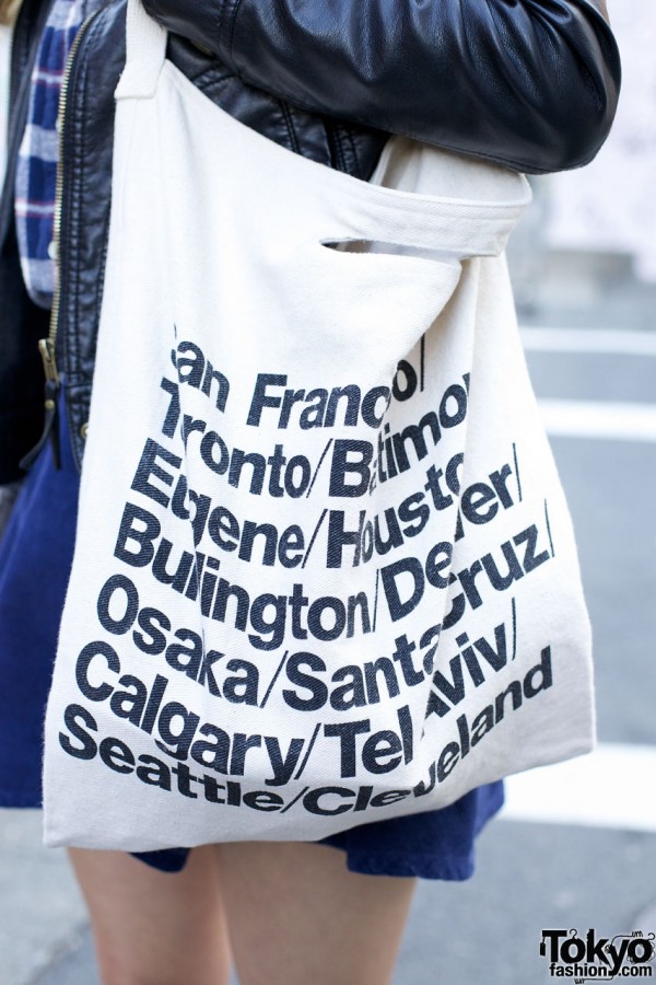 American Apparel tote bag in Harajuku