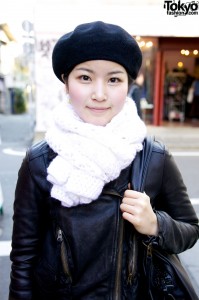 Journal Standard Leather Jacket & Muffler