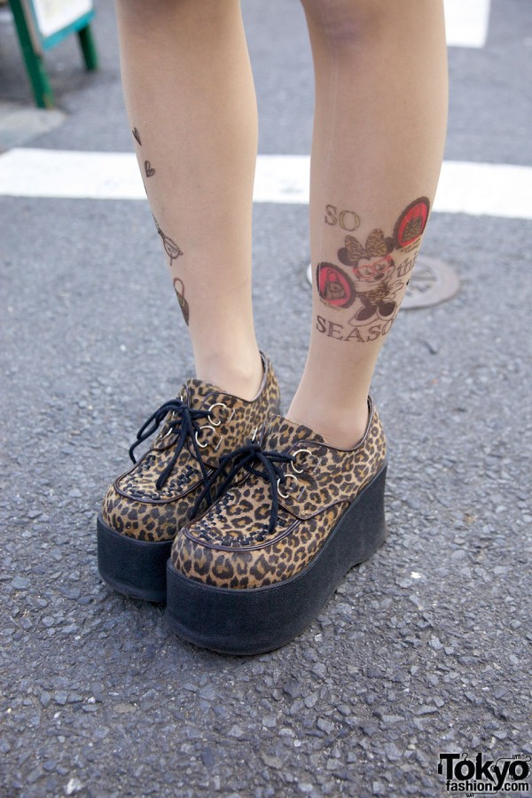 WC Leopard-print Platform Shoes