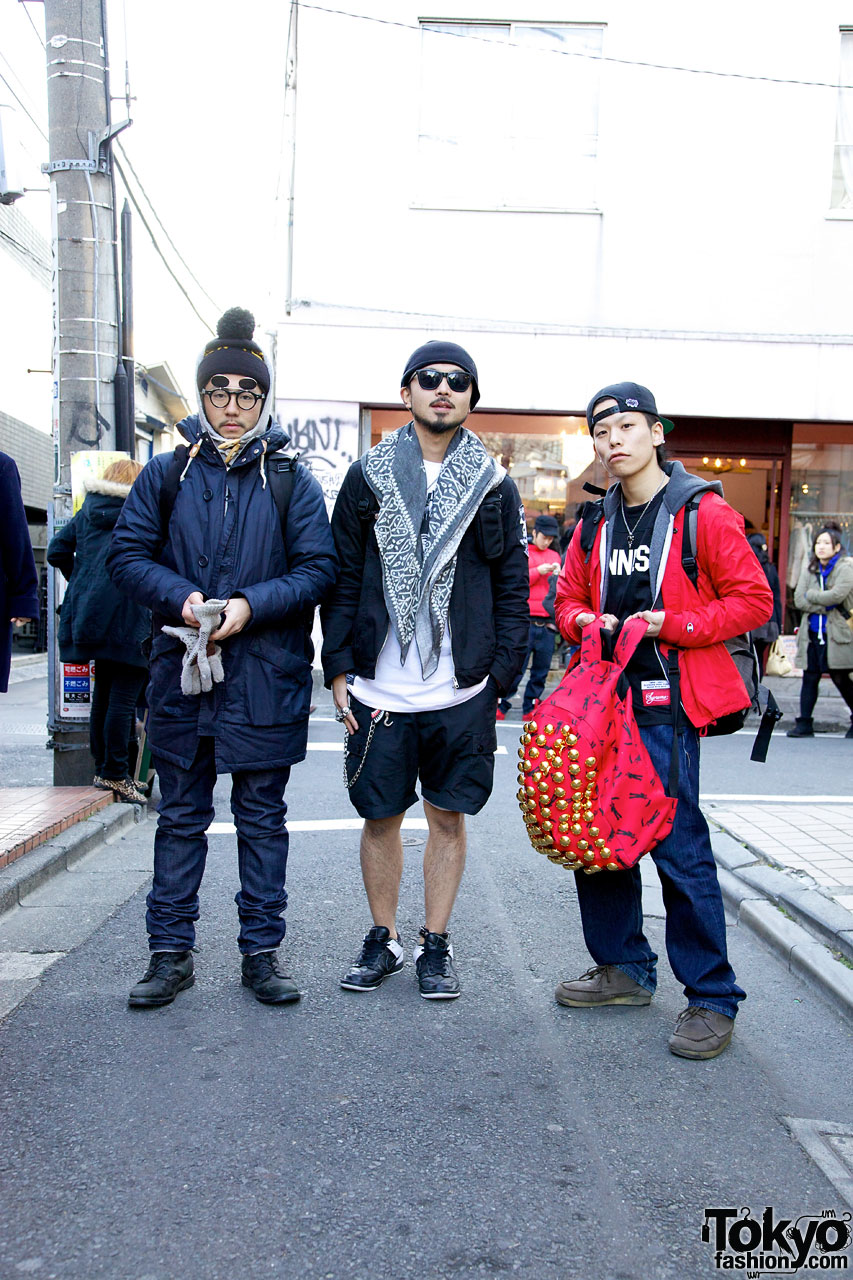 Ura-Hara Streetwear Style Trio w/ Revolver x Phenomenon Backpack