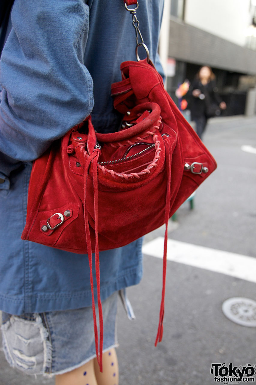 Auth BALENCIAGA Papier A6 370926 Red Leather Women's Tote Bag | eBay