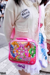 Harajuku Girls w/ Manga Dress, Cable Knit Sweater & Smile PreCure Bag ...