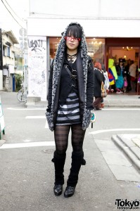 Yasu's Gothic Stigmata Outfit in Harajuku