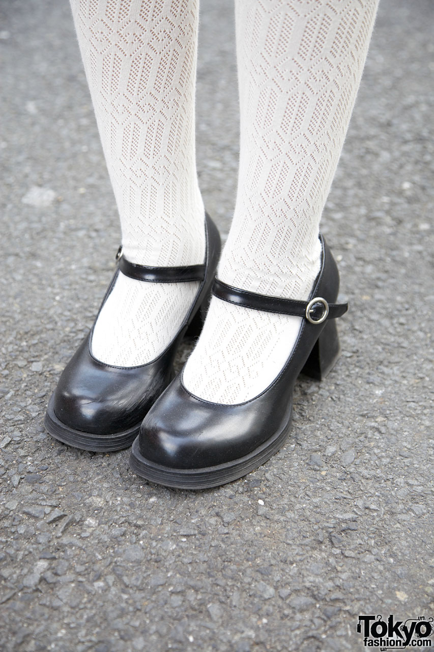 Thigh Highs And Mary Jane Shoes In Harajuku Tokyo Fashion