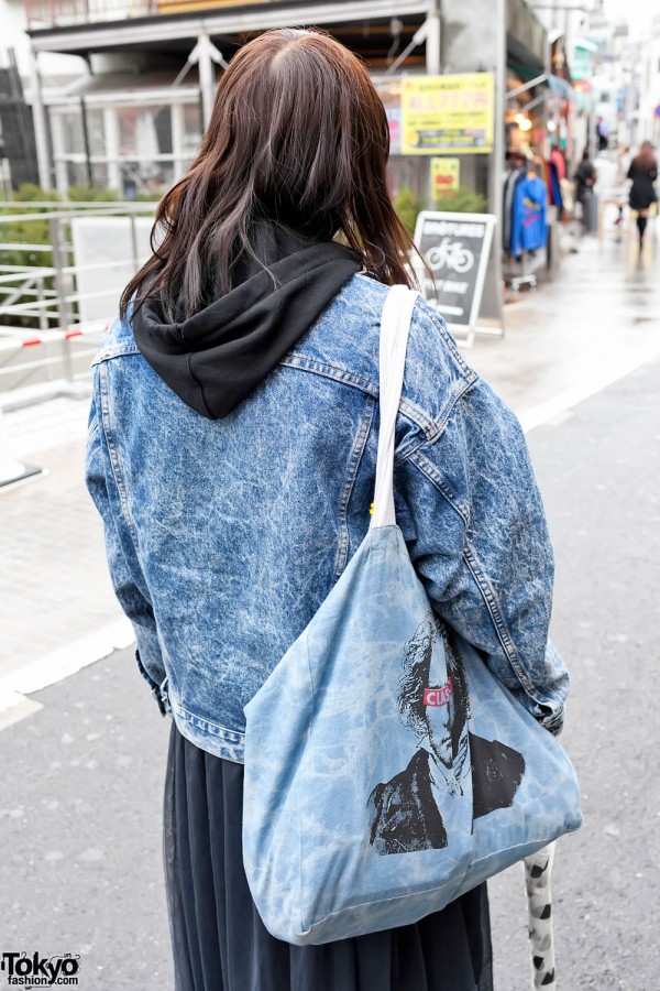 Acid Wash Jackets & Denim Shirts Tokyo Spring Street Fashion Trends