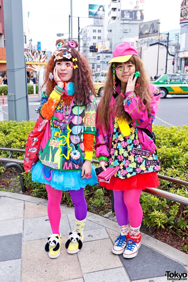 Harajuku Rainbow Decora Color Explosion Girls