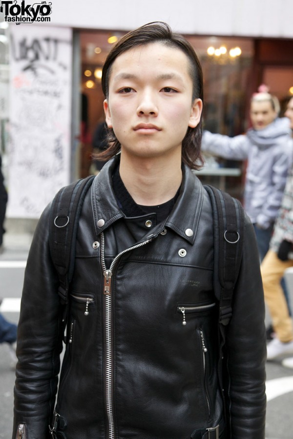 Undercover motorcycle jacket in Harajuku