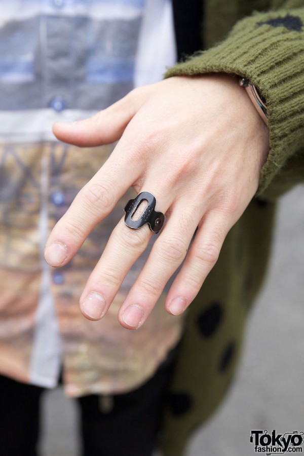 Industrial-style ring from Zucca