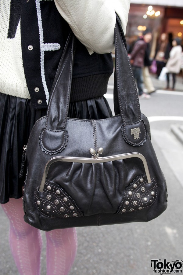 Anna Sui studded purse in Harajuku