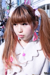 Japanese Twintail Hairstyle in Harajuku