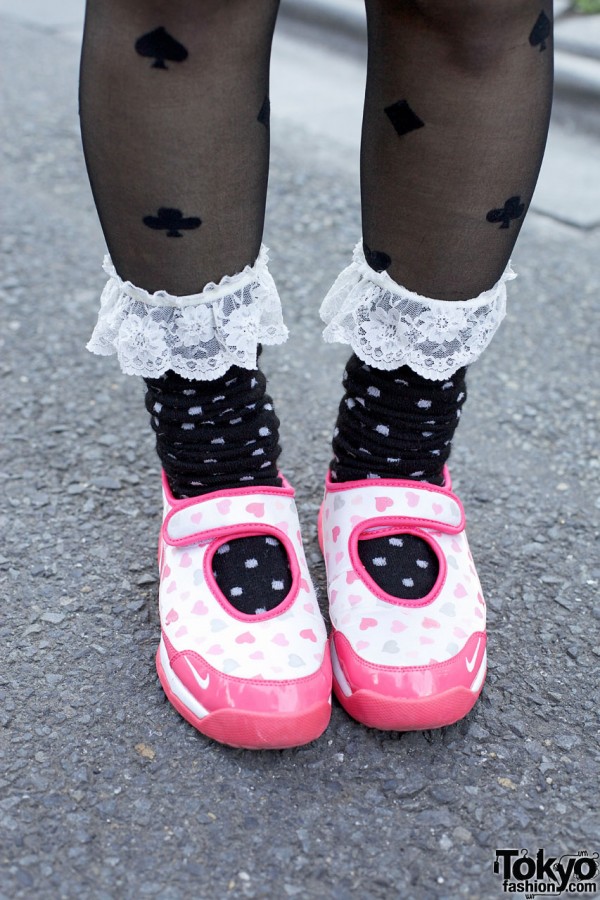 Ruffle Socks & Pink Nike Footwear