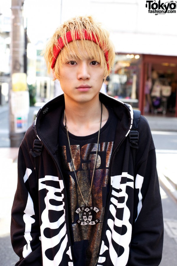 Blonde Harajuku Guy in Resale Fashion
