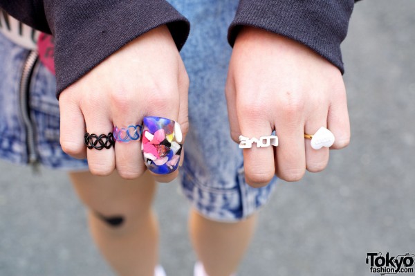 Love ring & colorful rings