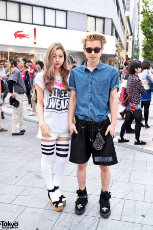 Vision Street Wear, Spiked Creepers & Thigh-high Tube Socks in Harajuku ...