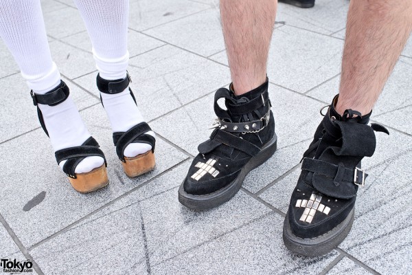 Wooden Platforms & Spiked Creepers in Harajuku