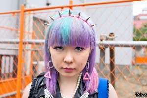 Spike Headband & Rainbow Hair in Harajuku