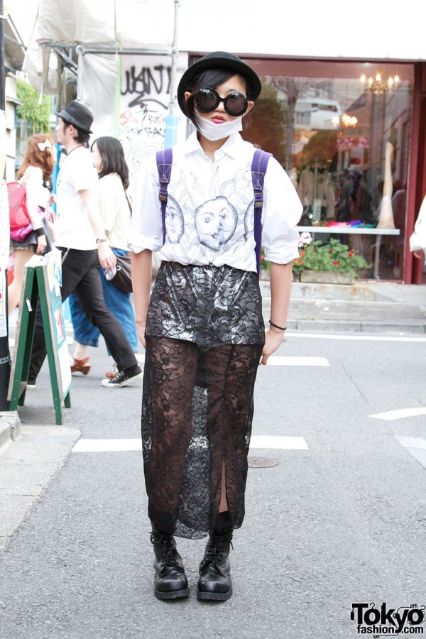 Long Lace Skirt in Harajuku