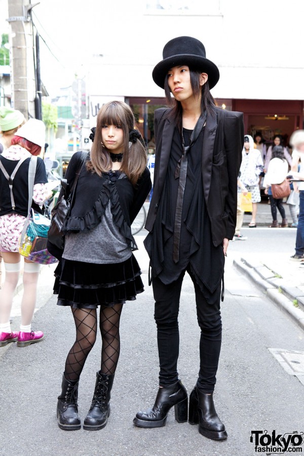 Goth couple in Harajuku