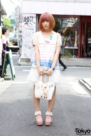 Harajuku Girl’s Par Avion Top, Franche Lippee Purse & Laforet Platform ...