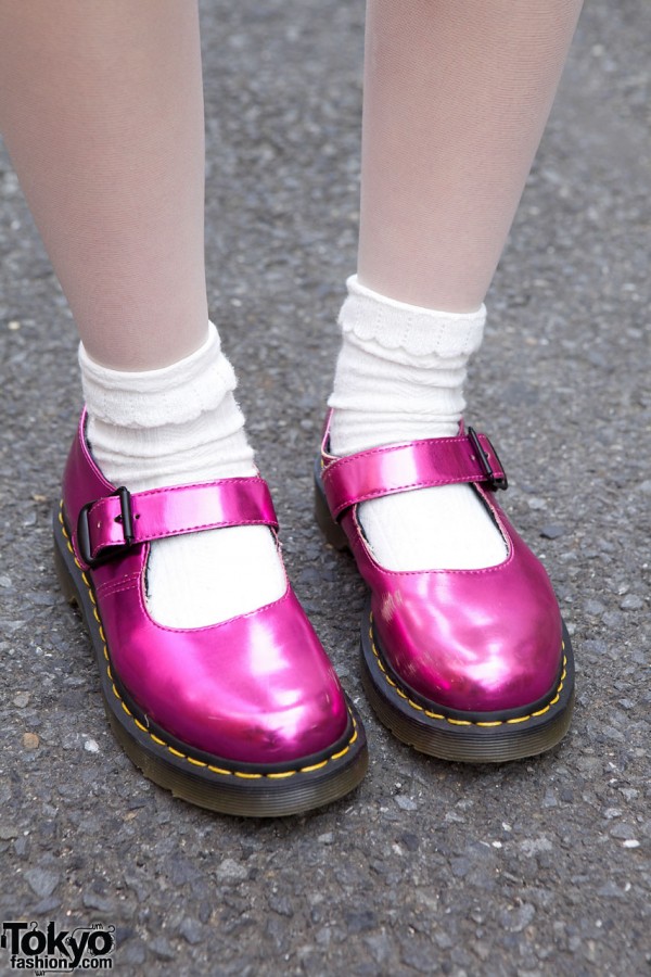 Metallic Mary Janes from Dr. Martens