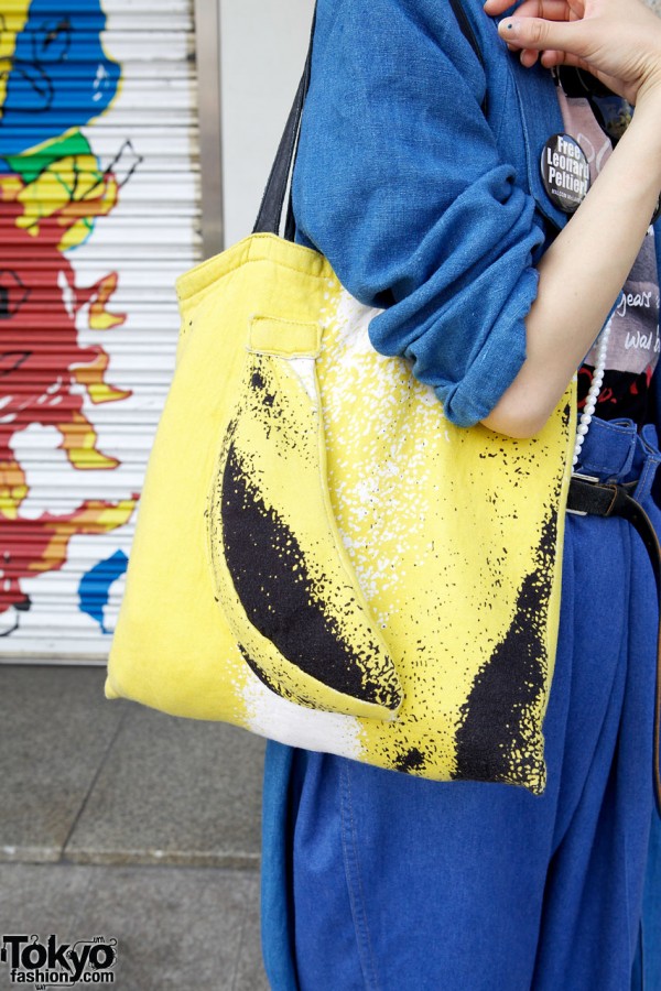 Banana-print Shoulder Bag in Harajuku
