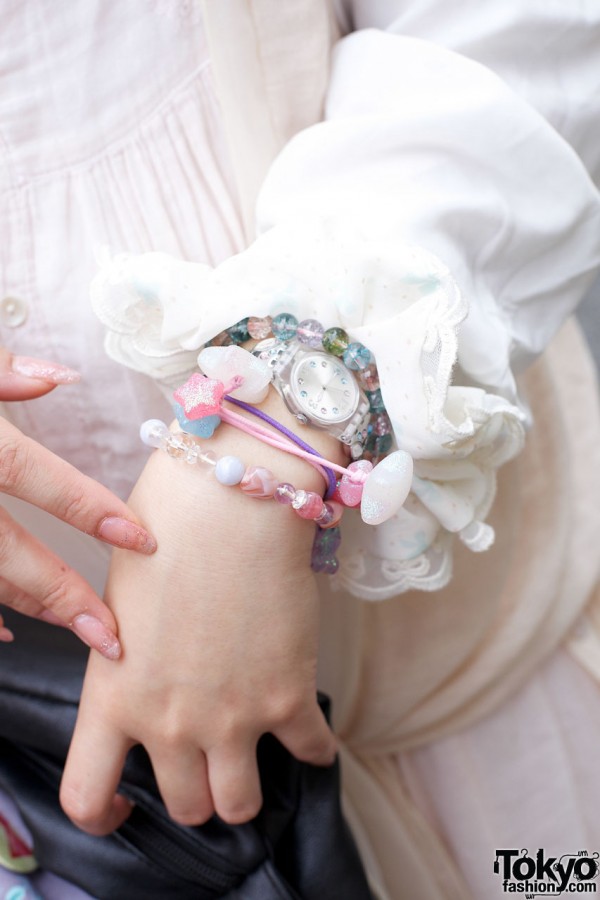 Swatch watch & beaded bracelets