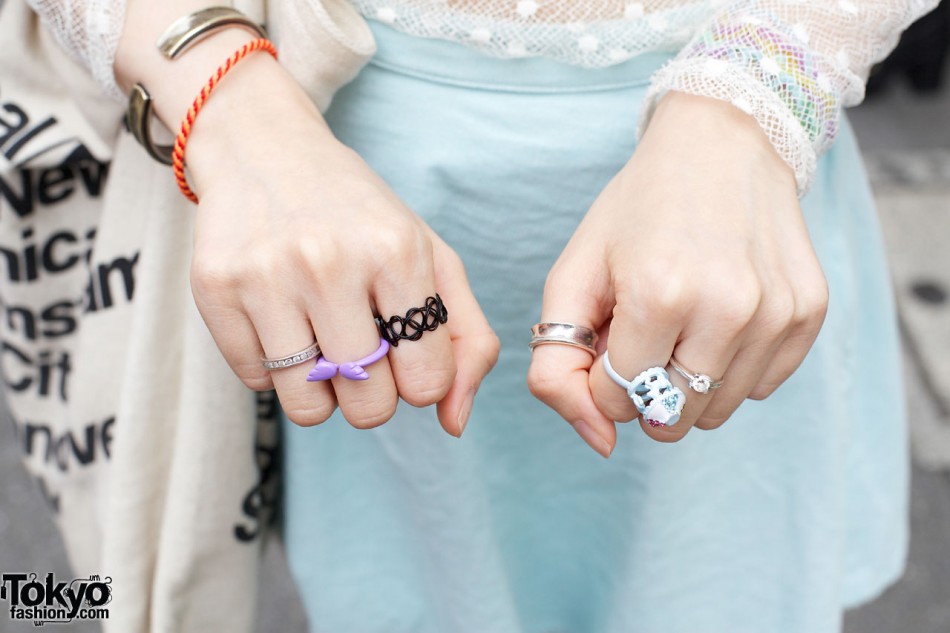 Yuno in Harajuku w/ Flower Headband, Sheer Top & Tokyo Bopper – Tokyo ...