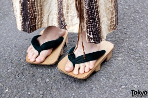 Traditional Japanese Geta Sandals