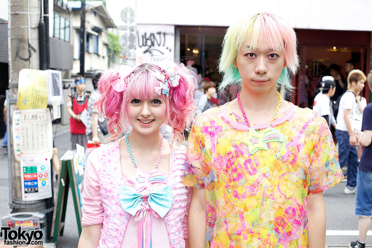 Yukapon & Junnyan in Harajuku w/ Pinkly Ever After & 6%DOKIDOKI.