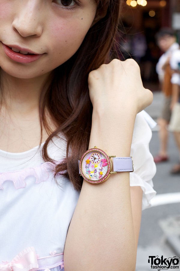 Colorful Watch With Carousel Horse & Stars