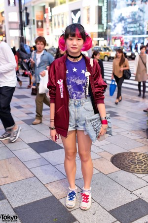 Pink Twintails Hairstyle & American Apparel Clutch in Harajuku – Tokyo ...