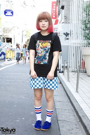 The Uncanny X-Men x Pink Ombre Hair in Harajuku – Tokyo Fashion