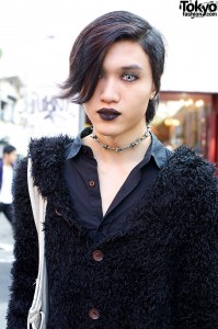 Black Lipstick Model in Harajuku