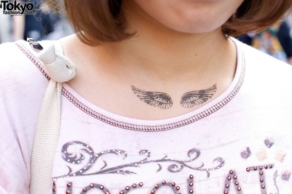 Angel wings tattoo