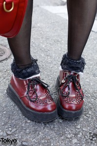 plaid creepers tokyofashion