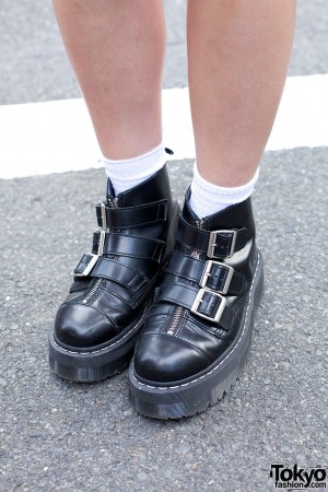 Mikki’s Cutout Dress & Agyness Deyn x Dr. Martens Boots in Harajuku ...