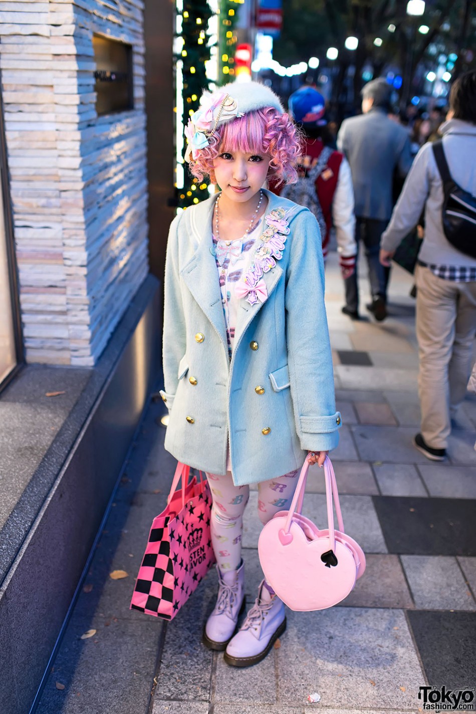 Kimura Yu w/ Pretty Pink Hair & Pastel Fashion in Harajuku – Tokyo Fashion