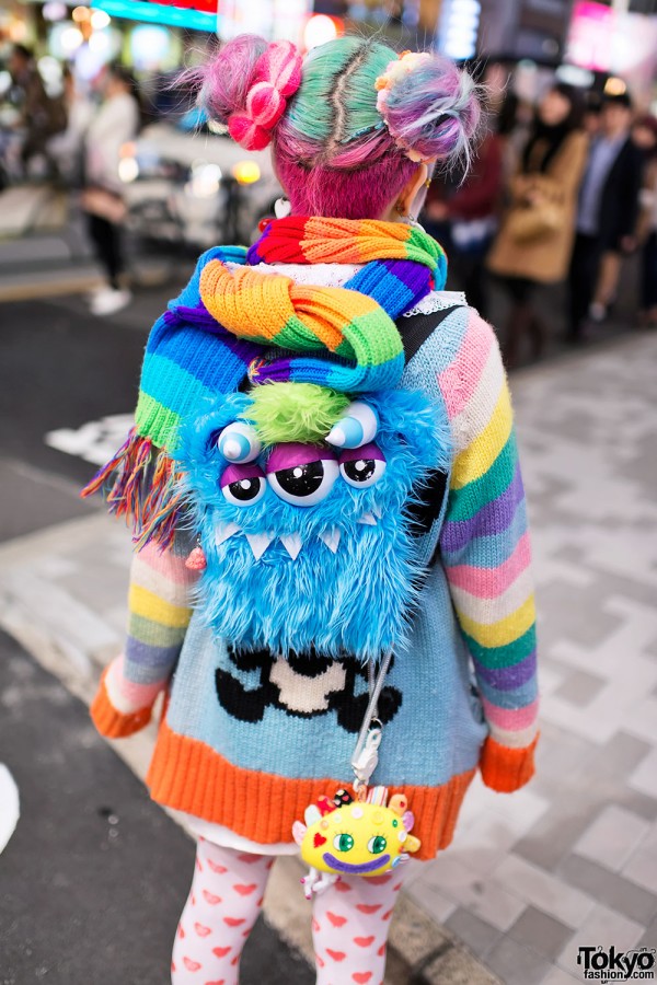 Fuzzy Monster Backpack