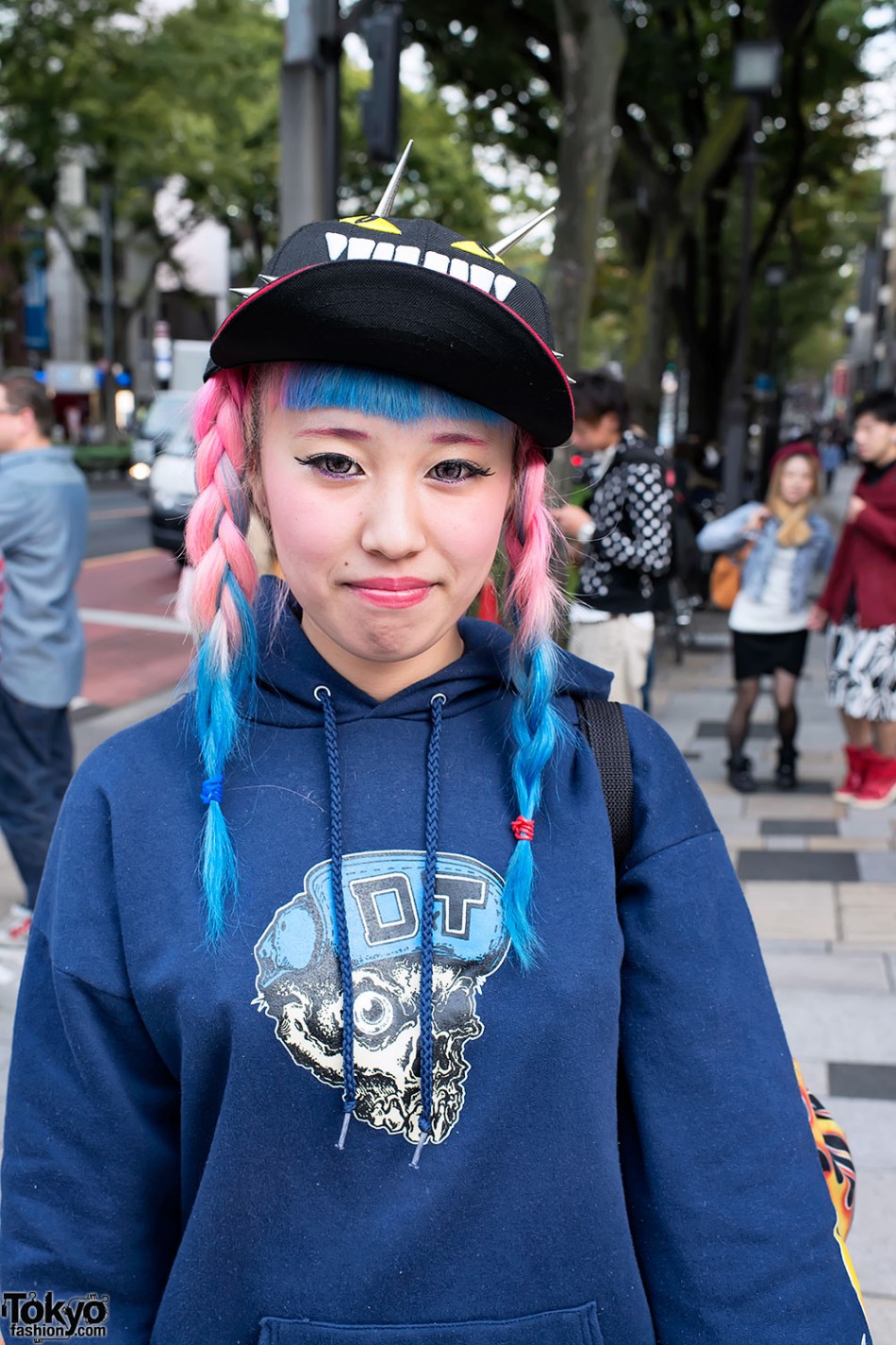 Blue & Pink Hair, Jeremy Scott x Mickey Mouse & Mishka Spiked Cap ...