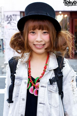 Keisuke Kanda, Leopard Sneakers, Chanel Bag & Top Hat in Harajuku