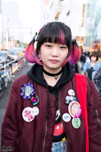 Cute Hairstyle & Bomber Jacket