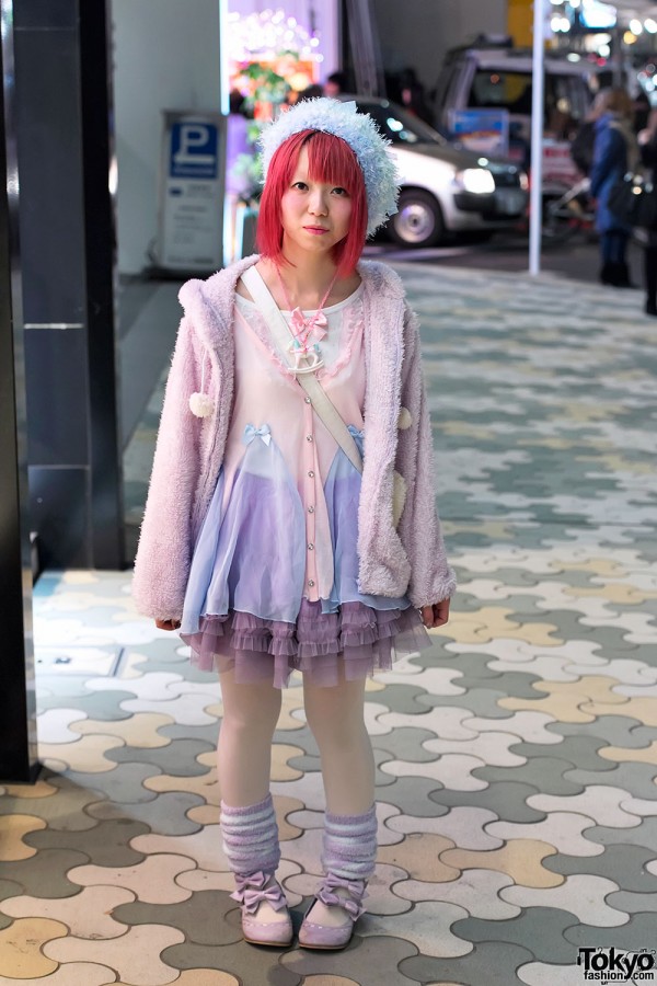 Harajuku Fairy Kei Look w/ Tulle Skirt, Rocking Horse Necklace & Bow Shoes