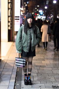 MA-1 Bomber Jacket in Harajuku