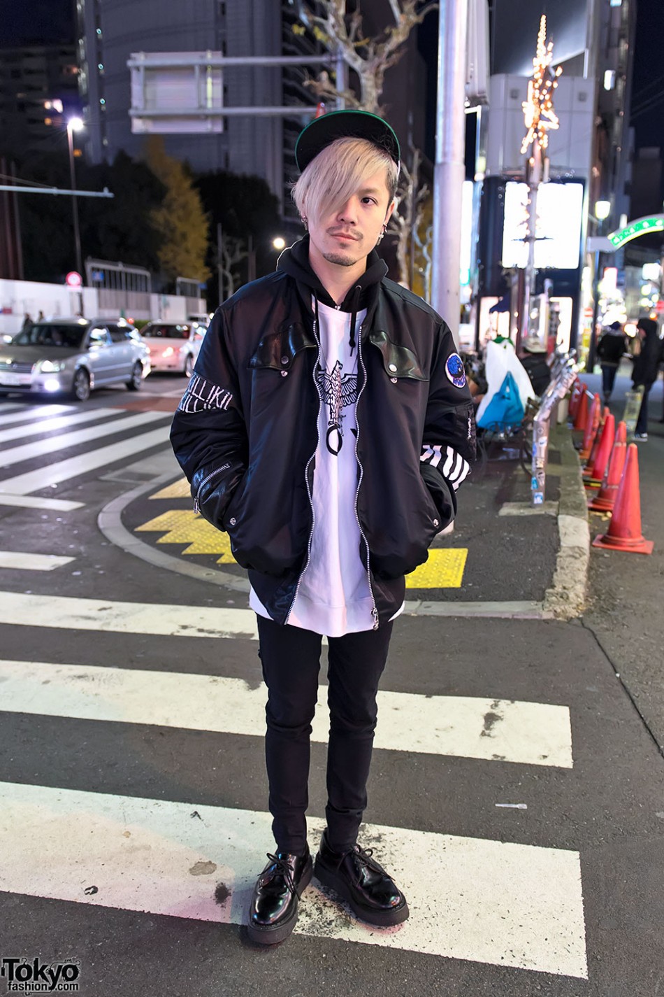 Alice Black Designer w/ Bomber Jacket & Boy London in Harajuku – Tokyo ...