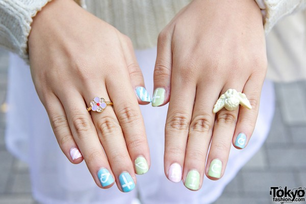 Katie Rings with Nail Art