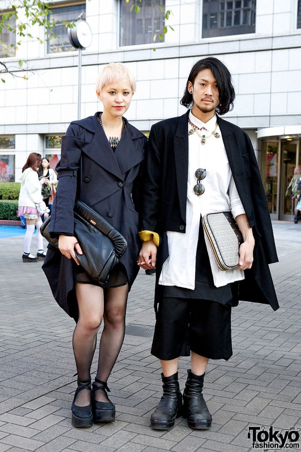 Stylish Tokyo Couple w/ Ann Demeulemeester, Trussardi & Mawi Jewelry