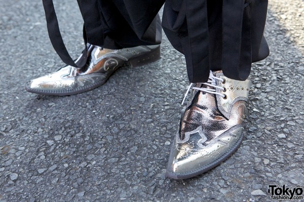 Silver Pointy Shoes