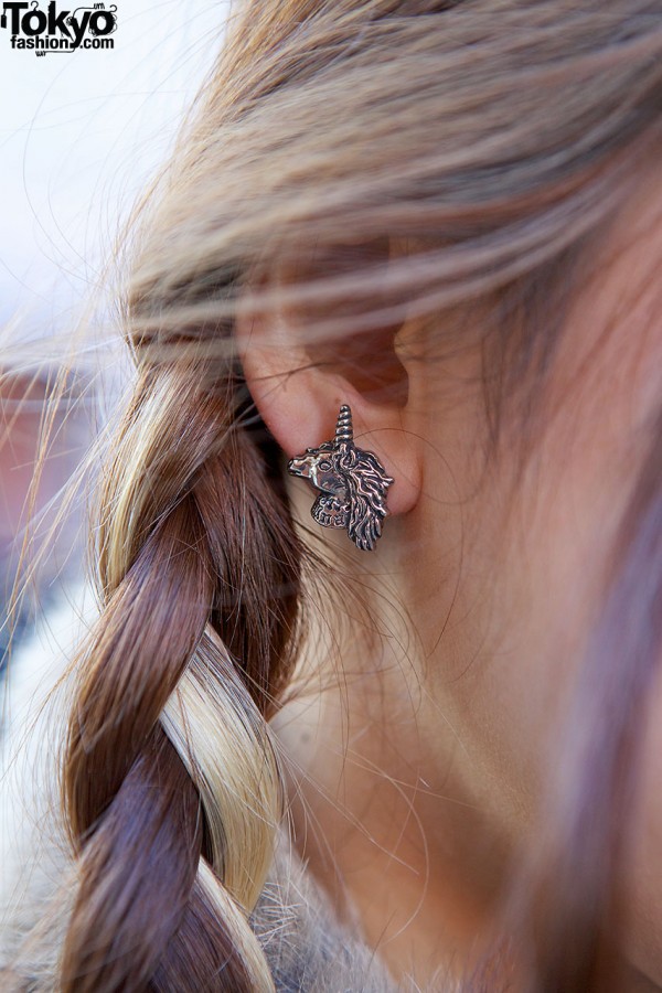 RNA Unicorn earring