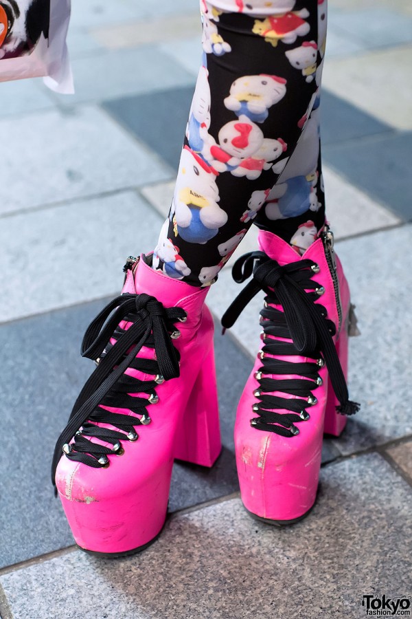 Pink UNIF Platform Shoes