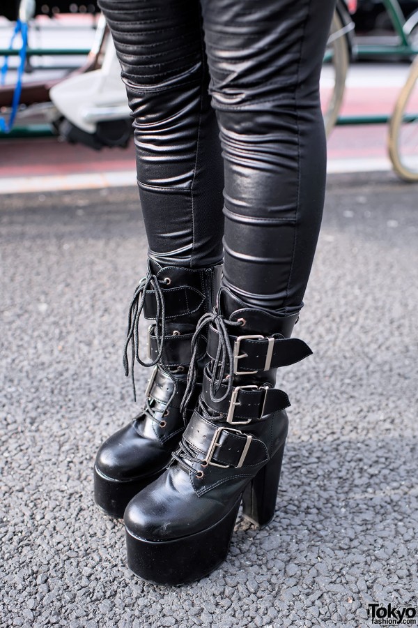 Leather Pants & Platform Boots